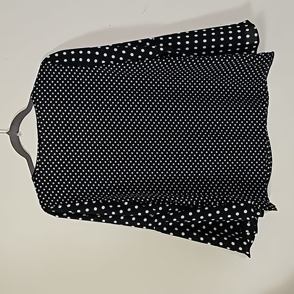 Violet + Claire Polka Dot Bell Sleeves  Top Size S - Picture 5 of 6